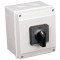 Grebenasto stikalo z ohišjem, (1-0-2) 400V, 63A, 2×3P, 18,5kW, 64×64mm, 90°, IP65
