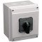 Grebenasto stikalo z ohišjem, (0-1-2) 400V, 20A, 2×4P, 5,5kW, 48×48mm, 90°, IP65