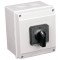 Grebenasto stikalo z ohišjem, (1-0-2) 400V, 20A, 2×4P, 5,5kW, 48×48mm, 60°, IP65