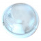 Ladijska svetilka, brez mreže, okrogla, steklo, 230V, E27, max. 100W, IP44, bela