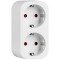 Pameten priključni adapter 2xSCHUKO, 240VAC, 16A