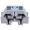 Mini vrstna sponka, vzmetna, na šino, siva 400V 18A 0,08-1,5 mm2 2P