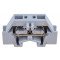 Mini vrstna sponka, vzmetna, na šino, siva 500V 24A 0,08-2,5 mm2 2P