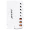 USB polnilna postaja, bela 3 USB A, 5 USB-C, 268W