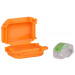 Vodoodporna plastična doza, oranžna 41x28x19mm, IPX8