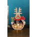 Božična LED dekoracija-jelen, na baterije Timer 6+18h,3LED, 3000K, 2xAAA