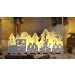Božični LED vlak, leseni, beli, na baterije Timer 6+18h, 10LED, 3000K, 3xAA