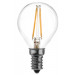 COG LED žarnica-okrogla-prozorno steklo 230 VAC, E14, 2 W, 200 lm, P45, 3000K