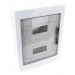 Razdelilna omara, nadomet, ravna zatemnjena vrata,+šina N/PE 2×12 (24) modul, IP40, (L×W×H=415×330×100mm)