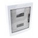 Razdelilna omara, nadomet, ravna zatemnjena vrata,+šina N/PE 2×12 (24) modul, IP40, (L×W×H=415×330×100mm)