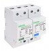 AC prenapet. odvodnik tipa T1+T2+T3, vgrajen zaščit. element Uc:275V; Iimp:25/100kA; In:25/100kA; Uoc:20kV; Up:1,3kV; 1+1