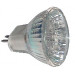 LED žarnica, MR11, 12V 0,8 W 12LED, modra, G5.5