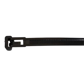Odvezljiva vezica 200x7.5 mm črna PA6.6, 100 kos, 181-NY