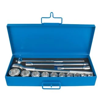 Ključi nasadni 3/4" v kovinski kaseti UNIOR 197MB2, 22-50mm/14kos, 600954