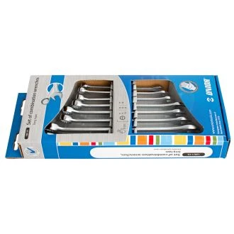 Ključi viličasto obročni v kartonu UNIOR 120/1CS, 8-19mm/8kos, 603709