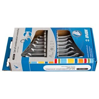Ključi viličasto obročni kratki v kar. UNIOR 125/1CS, 8-19mm/8kos, 603711