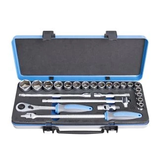 Ključi nasadni 1/2" v kovinski kaseti UNIOR 190BI6P24, 10-32mm/24kos, 611939