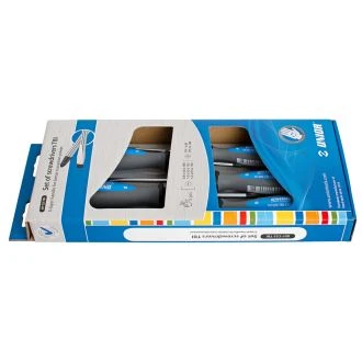 Izvijači ploščati križni tbi v kartonu UNIOR 607CS5TBI, 3x PL/2x PH/5kos, 611985