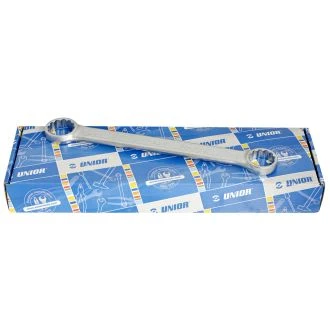 Ključi obročni ravni v kartonu UNIOR 182/2ACB, 6-32mm/11kos, 612568