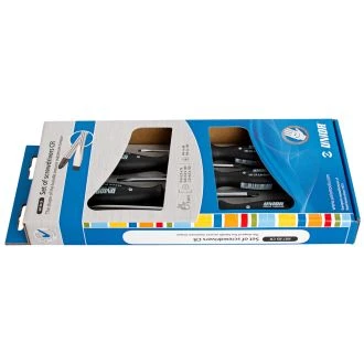 Izvijači ploščato križni cr v kartonu UNIOR 607B5CR, 3x PL/2x PH/5kos, 617021