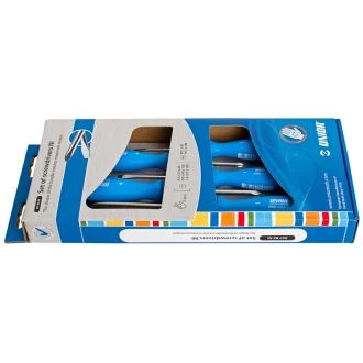 Izvijači ploščato križni ni v kartonu UNIOR 607B5NI, 3x PL/2x PH/5kos, 617037
