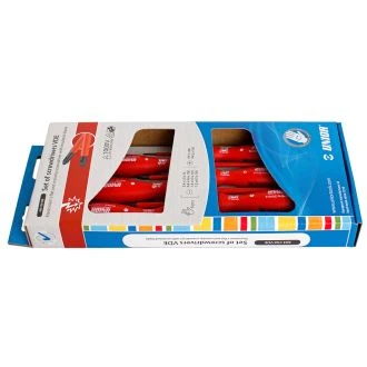 Izvijači ploščato križni vde v kartonu UNIOR 603CS6VDE, 4x PL/2x PH/6kos, 617044