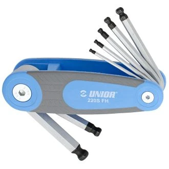 Ključi inbus v sklop. držalu kot. Vij UNIOR 220/3SFH, 2,5-10mm/7kos, 617147