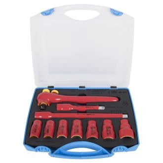 Garnitura izolir. Nasadnih ključev 1/2" UNIOR 190VDE6P10, v plastični kaseti., 10kos, 621646