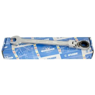 Ključi viličasto obročni z ragljo v kar. UNIOR 161/2CB, Zglobni, 8-19mm/5kos, 623081