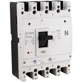 Kompaktni odklopnik 4P,400A,Ir=(0,8-1,0)In,400/415V, 50/60Hz, Icu=50kA, Ics=35kA, AKMN3-400