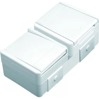 Set vtičnica SCH+STIKALO MEN Horizontalni IP44 16A + 10AX 250V~ BV PW, CF16PW-U