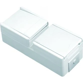 Set vtičnica SCH+STIKALO MEN vertikalni IP44 16A + 10AX 250V~ BV PW, CF17PW-U