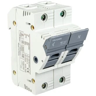 Varovalčno ločilno stikalo za cilindrične varovalke 50A, 14x51mm, Un=400V/690V, 1P+N right, LED, CFBL1P+N50