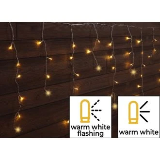 Božična utripajoča zavesa, LED kapljice, zunanja/notranja 230VAC, 5+5M, 125LED, 3,6W, 2600-2700K, IP44, CHRIOSW5WW