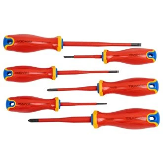 Set izvijačev, izoliran 1000 V, 1x5,5x125mm, 0,8x4x100mm, 0,4x2,5x75mm, CSET1000