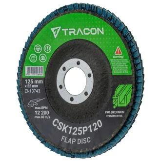 Lamelna brusna plošča 125x22mm, P120, 10 kos, CSK125P120