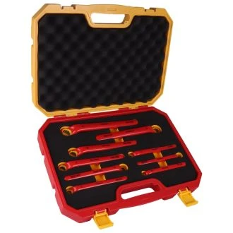 Set 9 obročnih ključev, izolirani (1000 V) 1000V, CR-V, 10-24mm, CSSET9