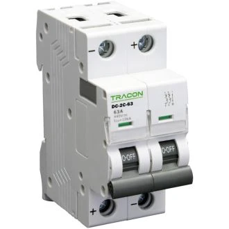 Enosmerni (DC) odklopnik za sisteme PV, 2 polni, C kar. 10A, 440V DC, DC-2C-10