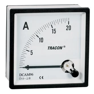 Analogni ampermeter za neposredno merjenje enosmernega toka, 72×72mm, 20mA DC, DCAM72-0,02