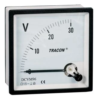Analogni voltmeter za enosmerno napetost, 72×72mm, 120V DC, DCVM72-120