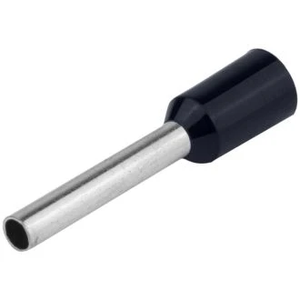 Izolirana votlica 6 mm2, L=20,5 mm, črna, 100 kos, E122