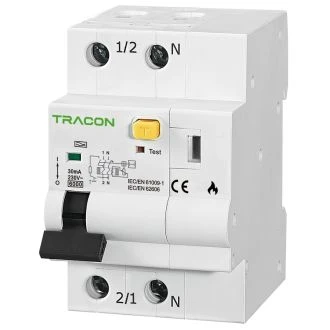 AFDD detektor okvare električnega loka, MCB, RCD C6A, 30 mA, 6kA, A, EARC2C603