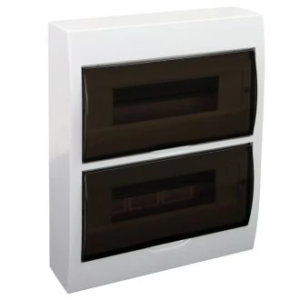 Omarica nadometna 2 vrsta/12 modul siva vrata IP42, EDFK-12/2