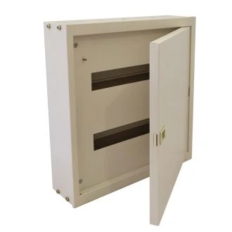 Kovinska razdelilna nadometna omara z masko, bela (RAL9016) L×W×H=605×445×110mm, IP42, EDFKF-16/3