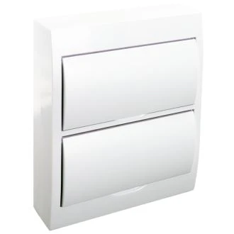 Omarica nadometna 2 vrsta/12 modul, bela vrata IP42, EDFKN-12/2