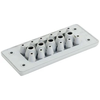 Uvodnica za dovod 17kom. kabla v razdelilno omaro, guma 127×56×19mm, IP65, EKBV-16