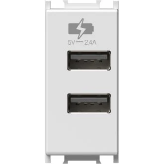 Polnilnik USB 5V 2,4A 1M MW, EM67MW-U