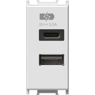 Polnilnik USB 5V 3,0A 1M MW, EM68MW-U
