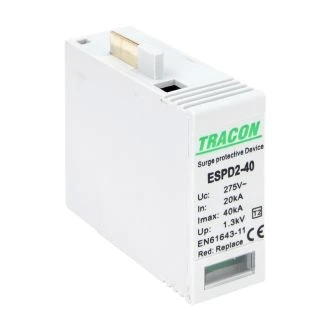 Vložek AC prenapet. odvodnika tipa T2, 40 M Uc:275V; In:20kA; Imax:40kA; Up:1,3kV, ESPD2-40M