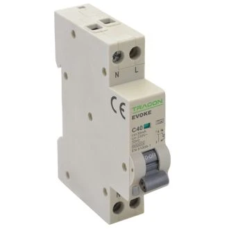 Kombinir. zaščit. stikalo, elektronsko, 2P, 1modul, B karakterist B6, 30mA, 6kA, AC, EVOKEB603